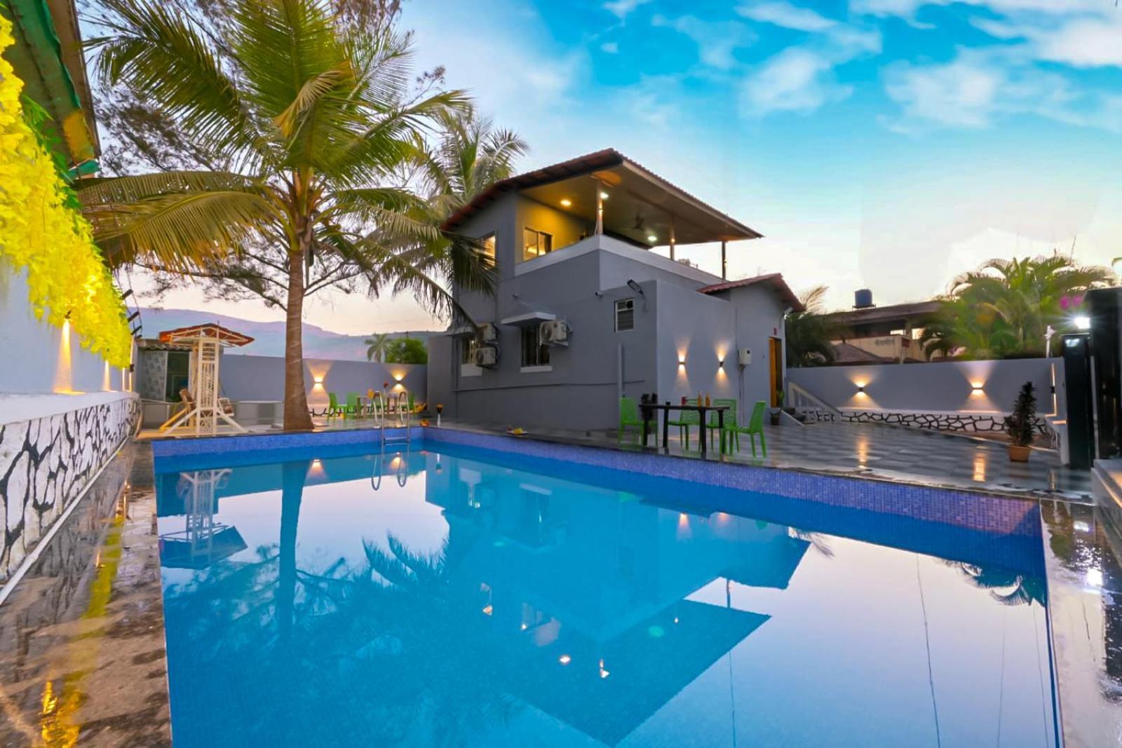 Empyrean Stay Ll 3Bhk Ll Marshall Villa Ll Large Pool Ll Ac Ll Lonavla Exterior foto